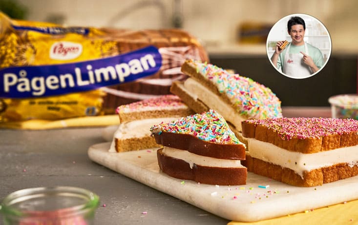 Barnsligt god glassmacka med färskost och strössel - Recept - Filip Poon | Pågen.jpg