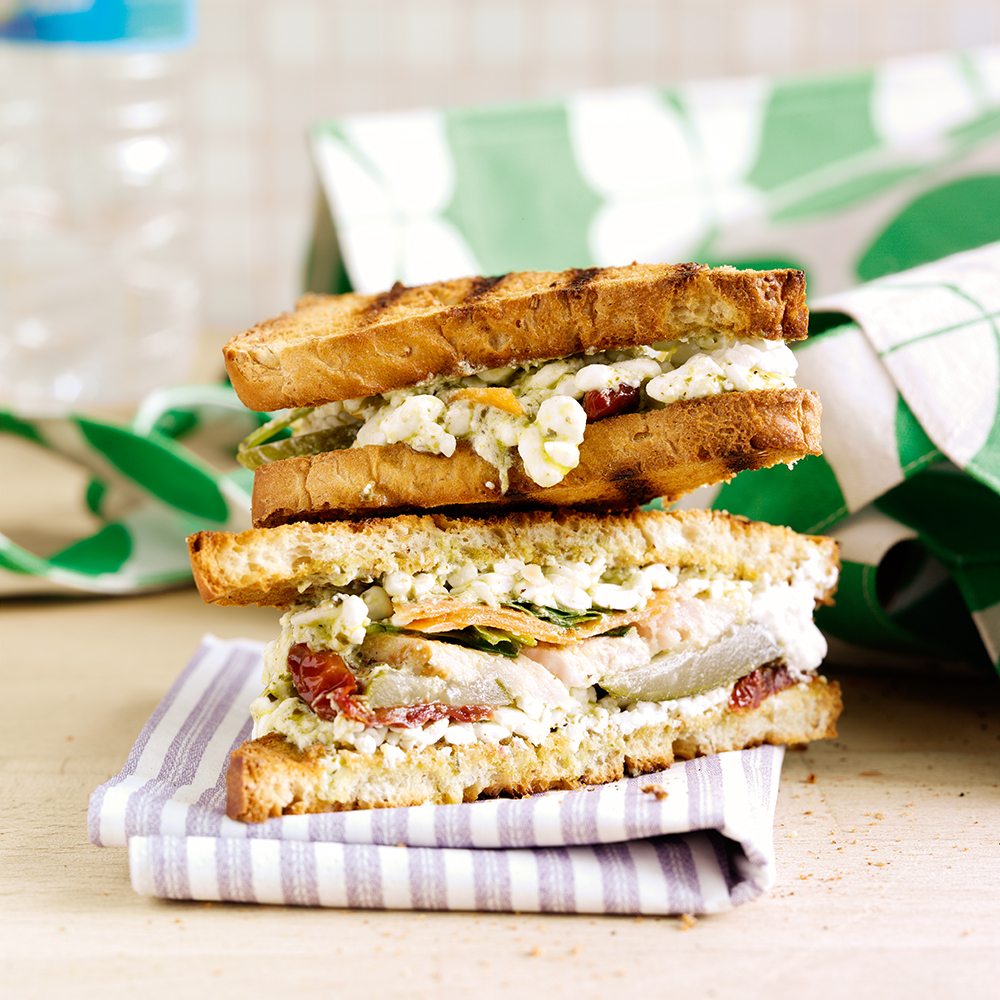 Kyllingsandwich i farten